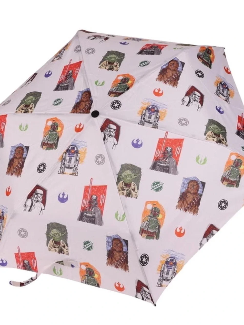 Star Wars Umbrella - White with Multicolor Character Icons